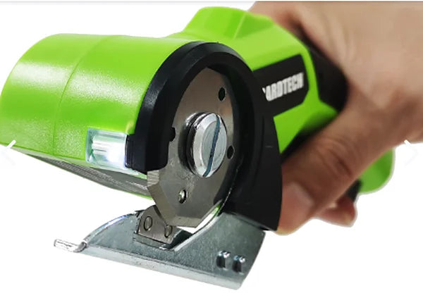 Cortadora eléctrica inalámbrica encendida con luz LED