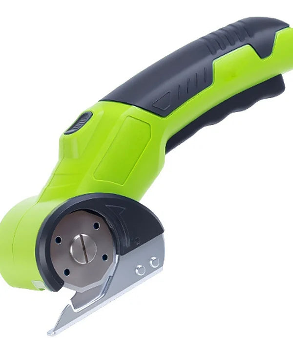 Cortadora eléctrica inalámbrica verde — foto real del producto